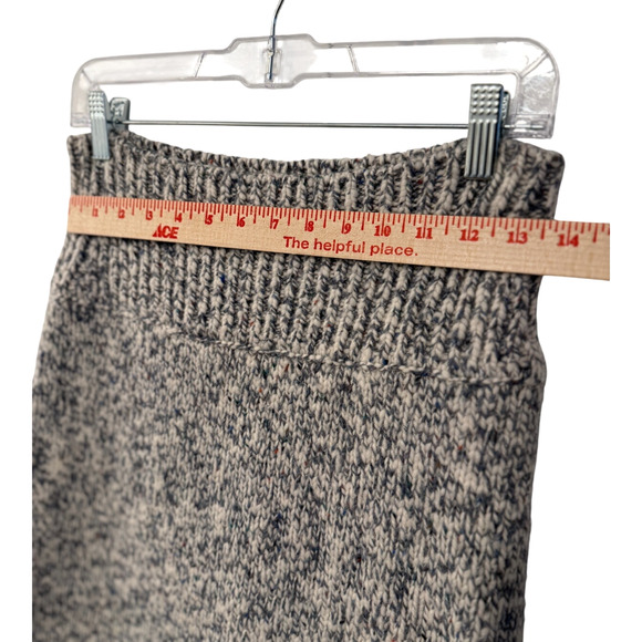 NEW! Ulla Johnson L Marled $475 Stretch Wool Sweater Midi Skirt Whipstitch Blue - Picture 9 of 12